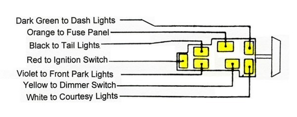 1957 Chevy Headlight Switch Wiring Diagram