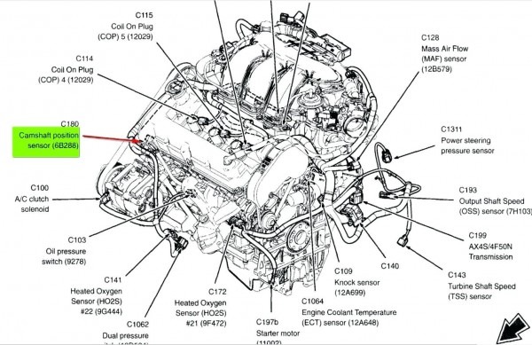 2002 Ford Escape Parts Diagram V6 Engine