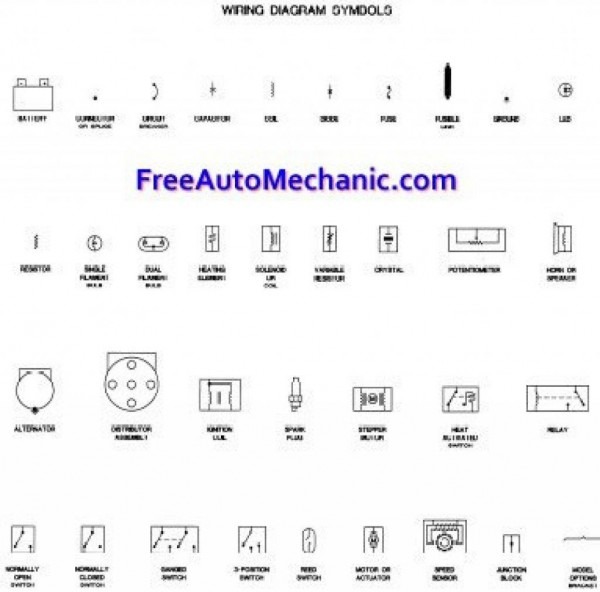 Electrical Schematic Symbols Wire Diagram Automotive Wiring 20 0