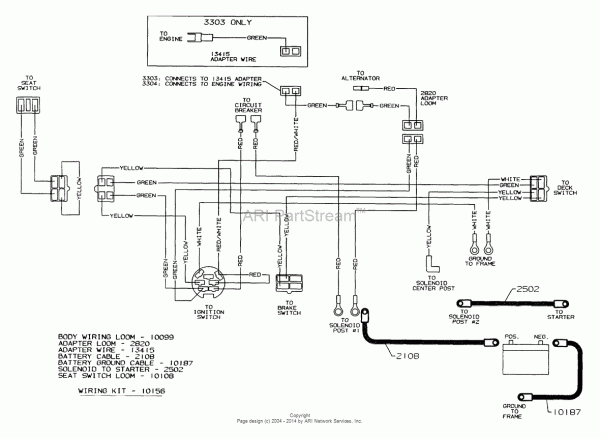 Dixon Ztr 3303 (2003) Parts Diagram For Wiring