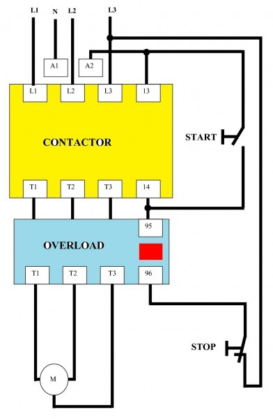 Motor Contactor Wiring Diagram