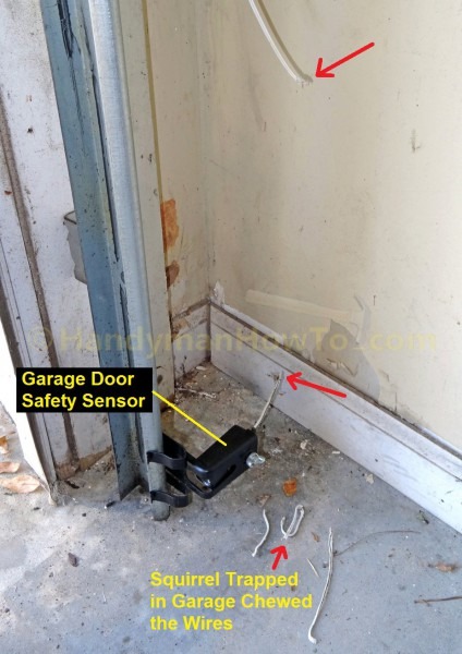 How To Repair Garage Door Safety Sensor Wires
