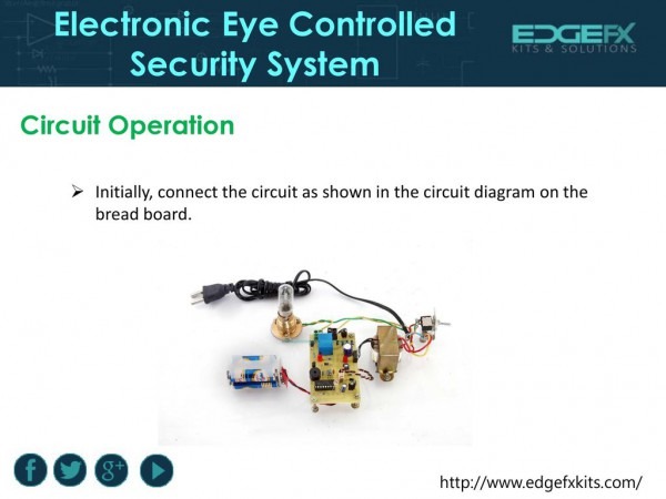 Electronic Eye Controlled Security System
