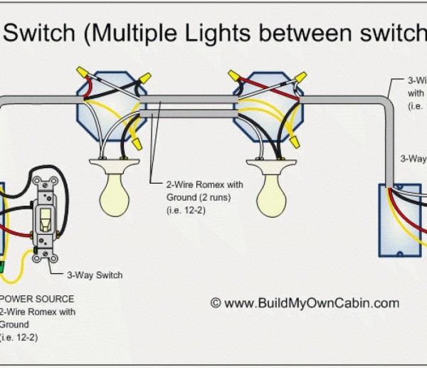 One Switch Diagram Multiple Lights