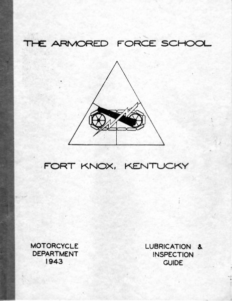 The Armored Force School, 1943 Lube & Inspection Guide