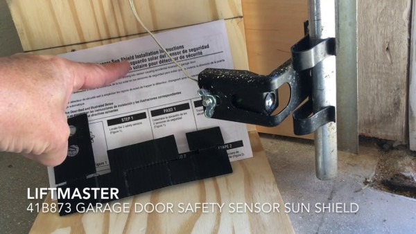 How To Install Garage Door Safety Sensor Sun Shield