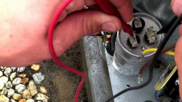Testing Capacitor And Wires On An Air Conditioning Condensing Unit