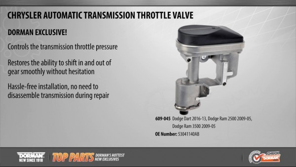 Automatic Transmission Throttle Valve