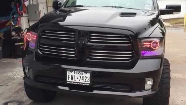 2015 Dodge Ram 1500 Led Color Changing Headlights