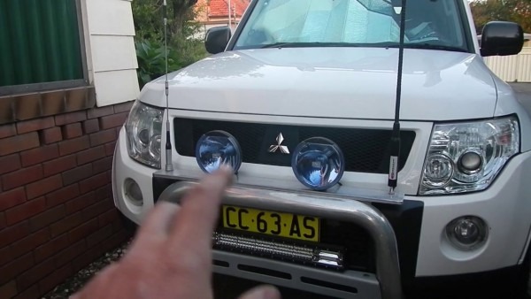 Pajero Led Light Bar Install And Number Plate Change