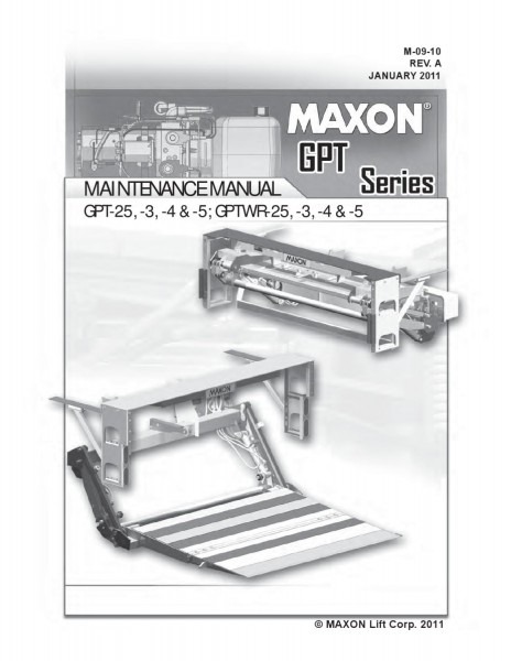 Maxon Lift Gate Troubleshooting Manual