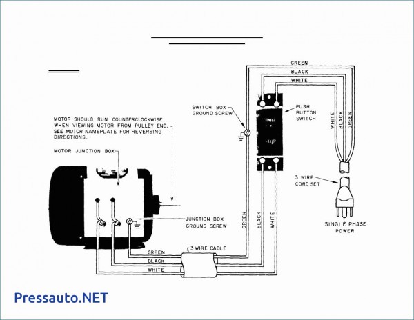 1 Phase Motor Wiring Diagrams