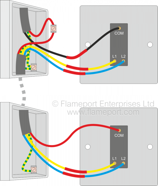 Two Way Switch Wiring Diagram Color