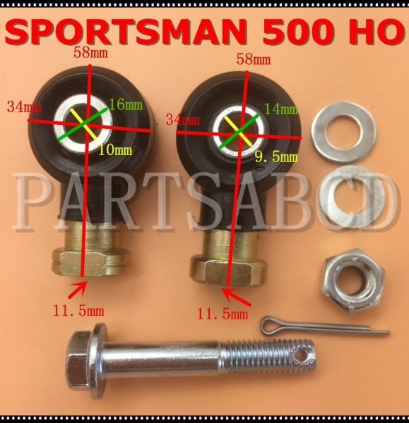 Tie Rod End Kit For Polaris Sportsman 500 4x4 6x6 Efi Ho X2 1998