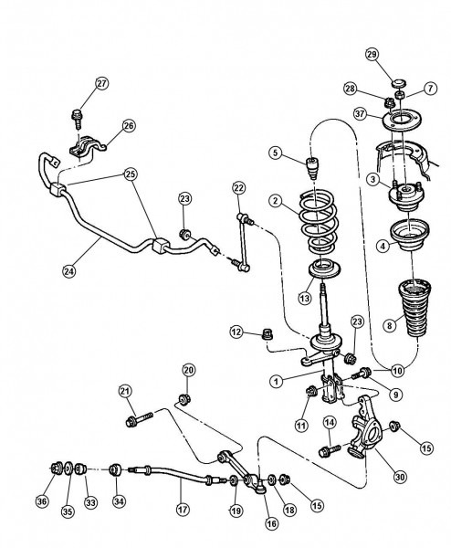 2001 Dodge Intrepid Parts Diagram
