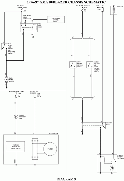 97 Blazer Fuel Pump Diagram