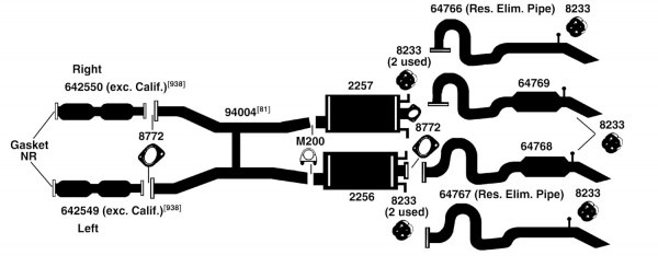 Lincoln Town Car Exhaust Diagram From Best Value Auto Parts