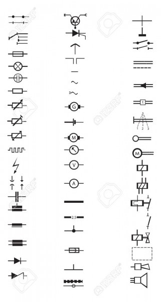 An Extensive List Of Numerous Electrical Signs And Symbols, All