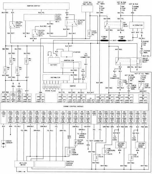 1992 Toyota Camry Radio Wiring Diagram