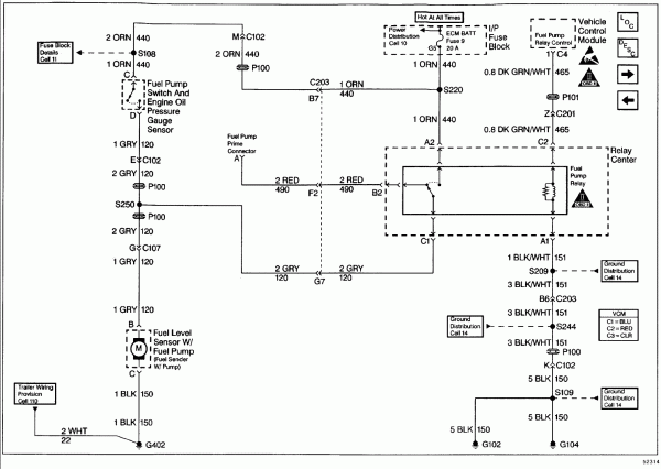 97 Blazer Fuel Pump Diagram
