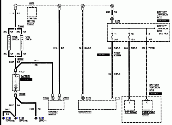 Ford Starter Relay Diagram