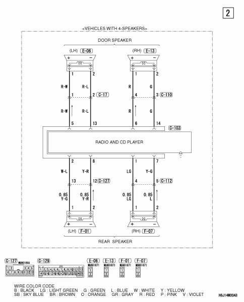 Lancer 2006 Wiring Diagram For The Radio, So I Can Put A New One In