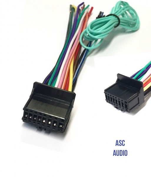 Amazon Com  Asc Car Stereo Power Speaker Wire Harness Plug For