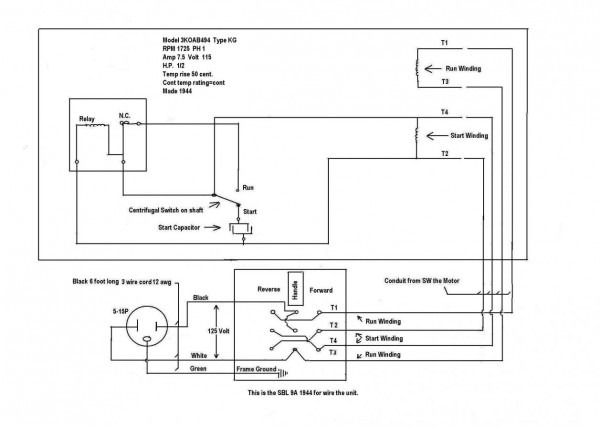 Ge Electric Motor Wiring Diagram