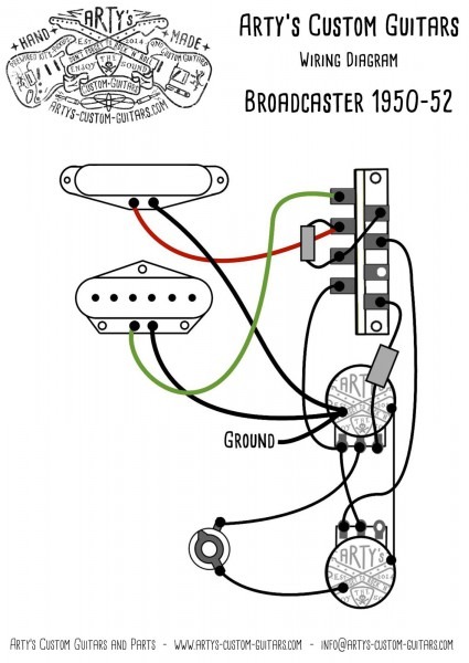 Arty's Custom Guitars Wiring Diagram Plan Telecaster Assembly