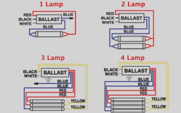 4 Bulb Ballast Wiring Diagram