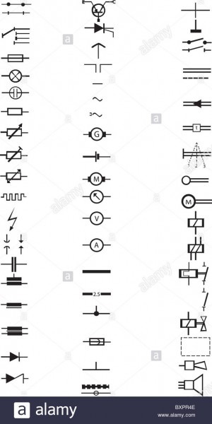 An Extensive List Of Numerous Electrical Signs And Symbols, All In