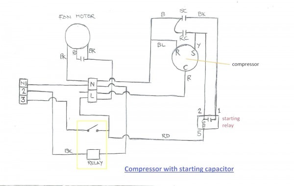 1 Phase Compressor Wiring Diagram