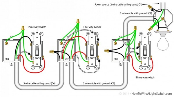 Wiring Diagram Single Pole Switch Multiple Lights Free Download
