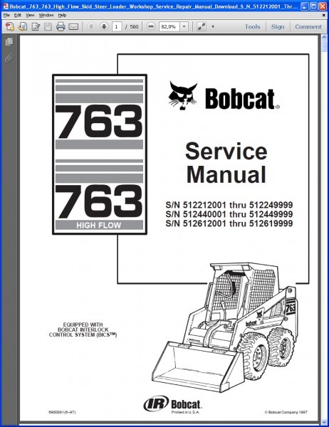 Bobcat Parts Diagram 763