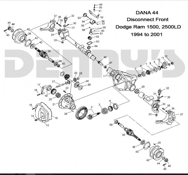 Dodge Dana 44 Disconnect
