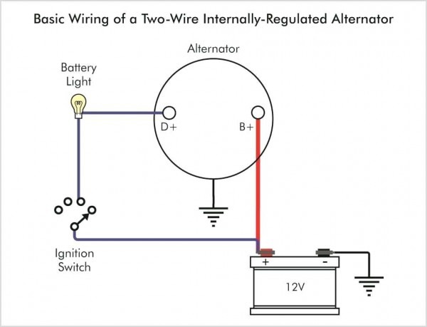 Single Wire Alternator Wiring Diagram