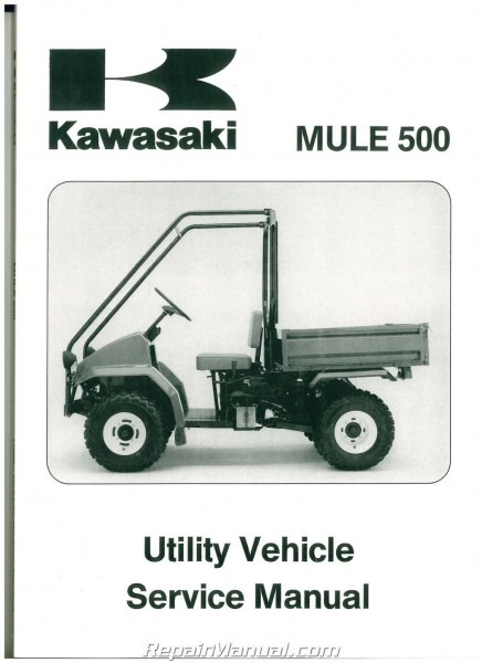 1990 â 2004 Kawasaki Kaf300a Mule 500 520 550 Utv Service