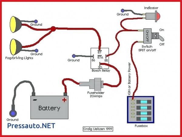Switch To 5 Pin Relay Wiring Diagram