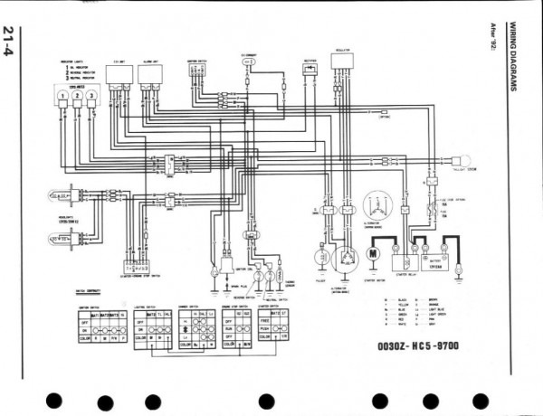 Honda 350 Fourtrax Wiring Diagram
