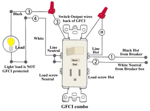 Single Gfci Fixture Wiring Diagram