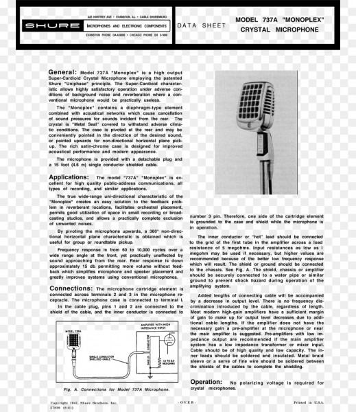 Microphone Wiring Diagram Shure 577b