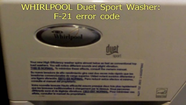 Whirlpool Duet F11 Code Fix