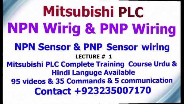 How To Do Mitsubishi Plc Wiring & Connect Npn Sensor With Plc