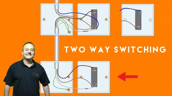 Two Way And Two Way And Intermediate Switches For A Domestic