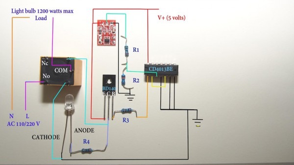 Touch Sensitive Light Switch Circuit Diagram