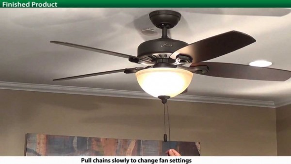 How To Install A Hunter 5xxxx Series Model Ceiling Fan