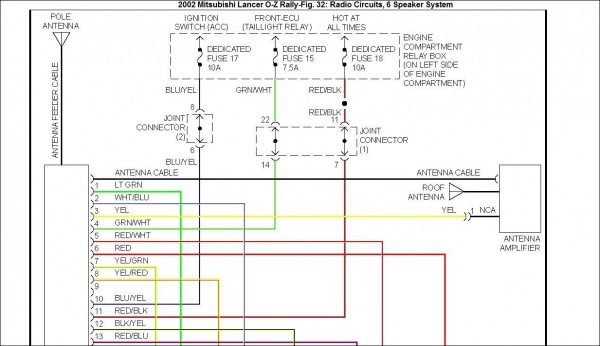 Stereo Wiring Diagram For 2003 Mitsubishi Lancer