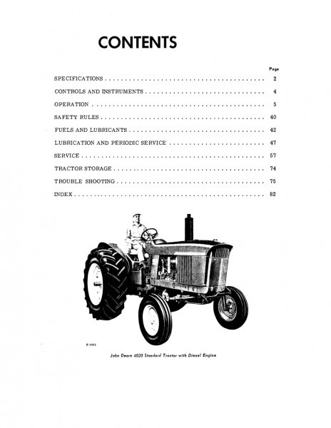 John Deere 4020 Tractor (sn 010001