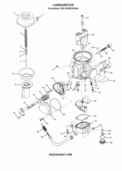Polaris 500 Carburetor Installation Diagram