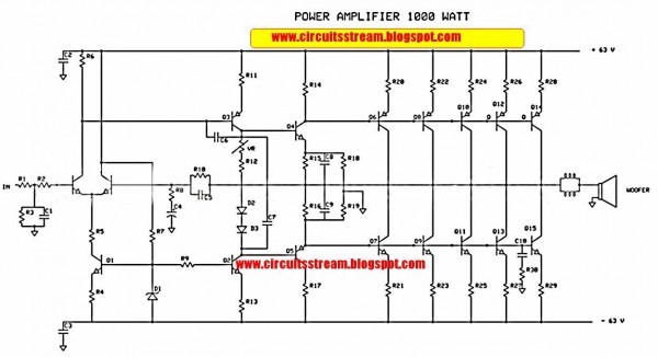 How To Build 7 Watt Audio Power Amplifier Circuit Schematic